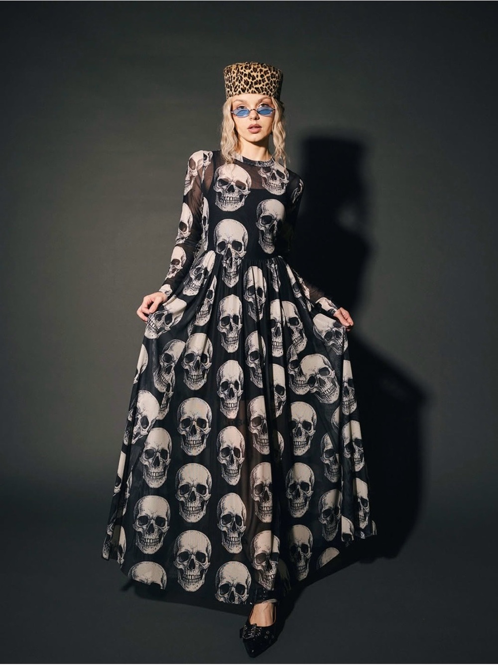 Skull 💀 maxi dress S 4/6